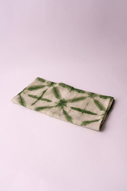Foulard Anello Shibori – Pinze – Verde