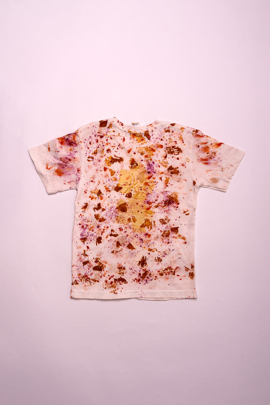 Maglietta Ecoprint – Cipolla – Bianco – L
