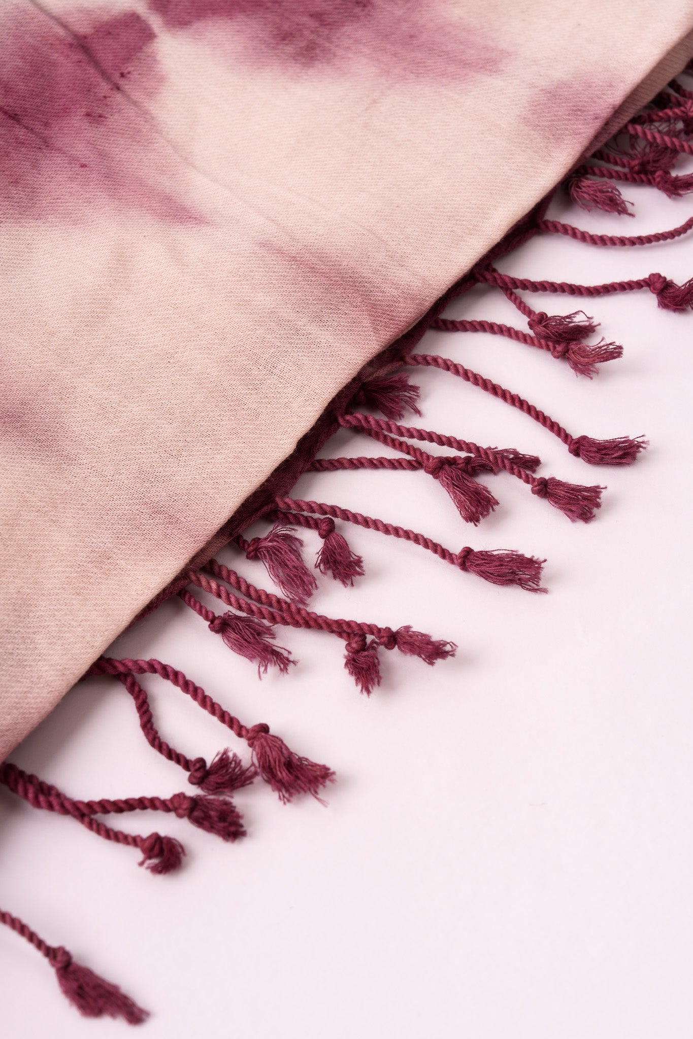 Sciarpa Shibori – Viola/Bianco #3