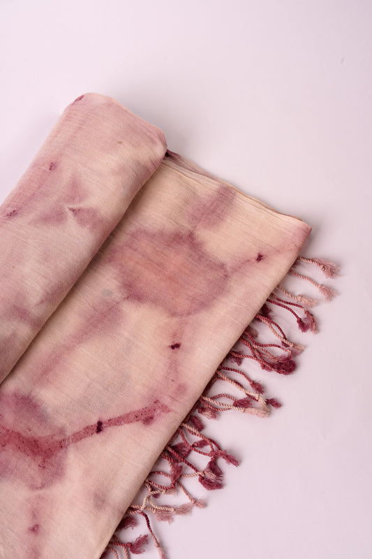 Sciarpa Shibori – Viola/Bianco #1