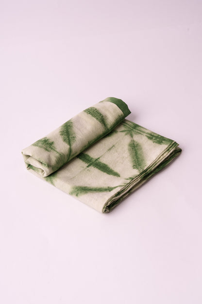 Foulard Anello Shibori – Pinze – Verde