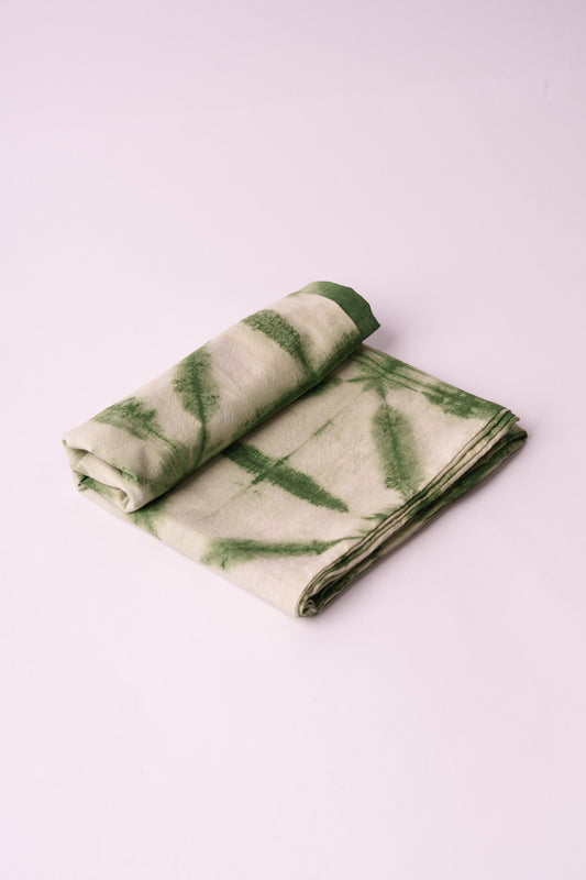 Foulard Anello Shibori – Pinze – Verde