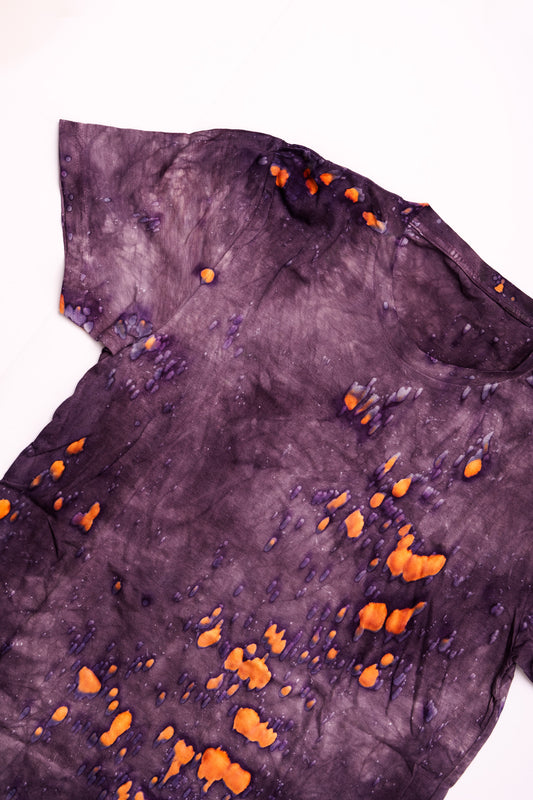 Maglietta Bagno di Colore – Acido Citrico – Viola – XL