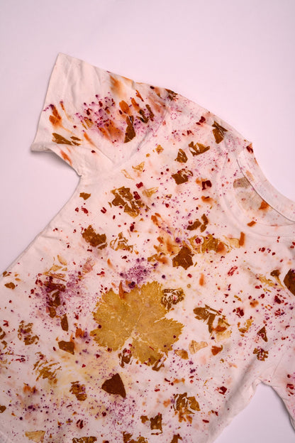 Maglietta Ecoprint – Cipolla – Bianco – L
