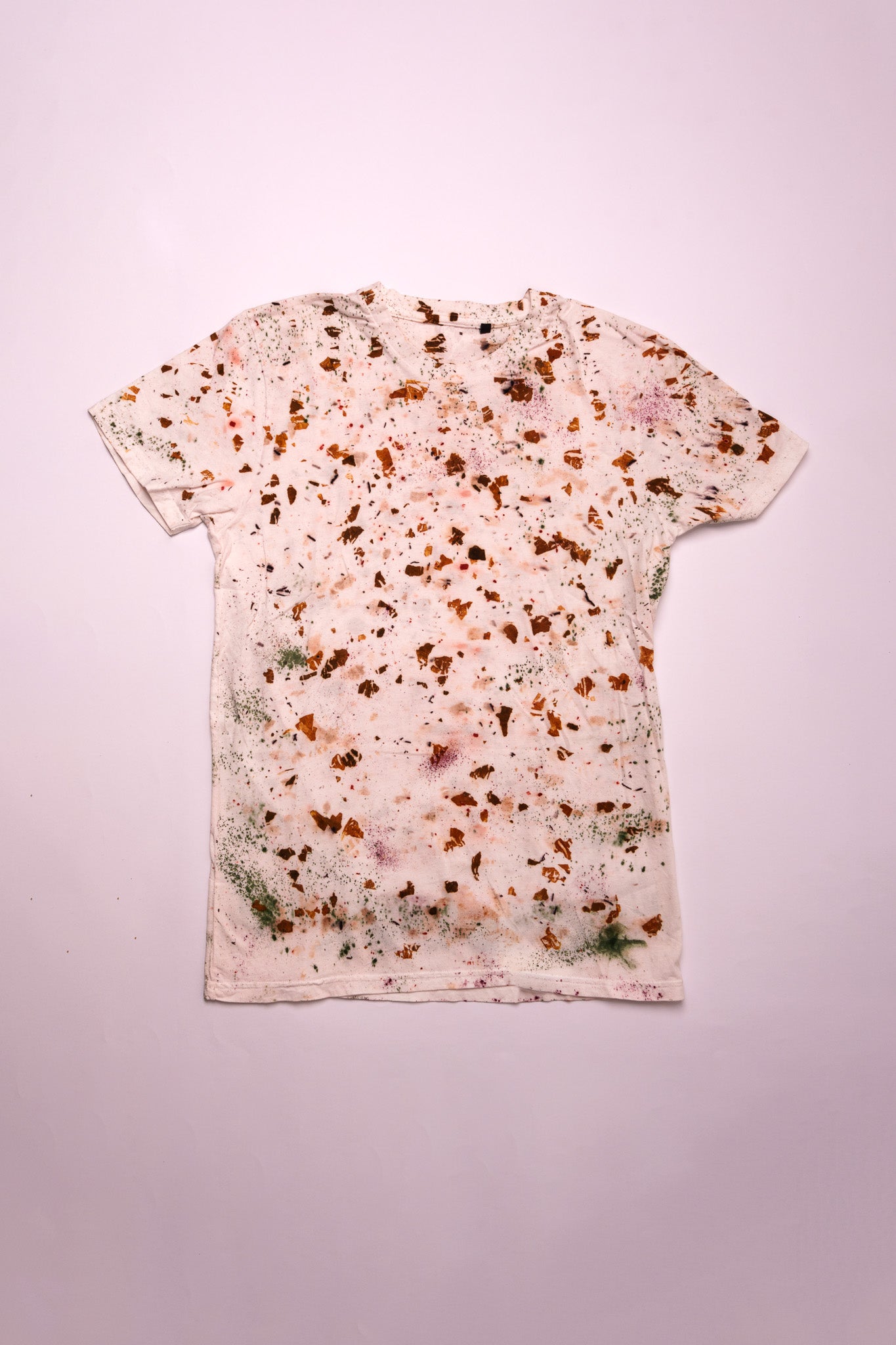 Maglietta Ecoprint – Cipolla – Bianco – Baby 3-4