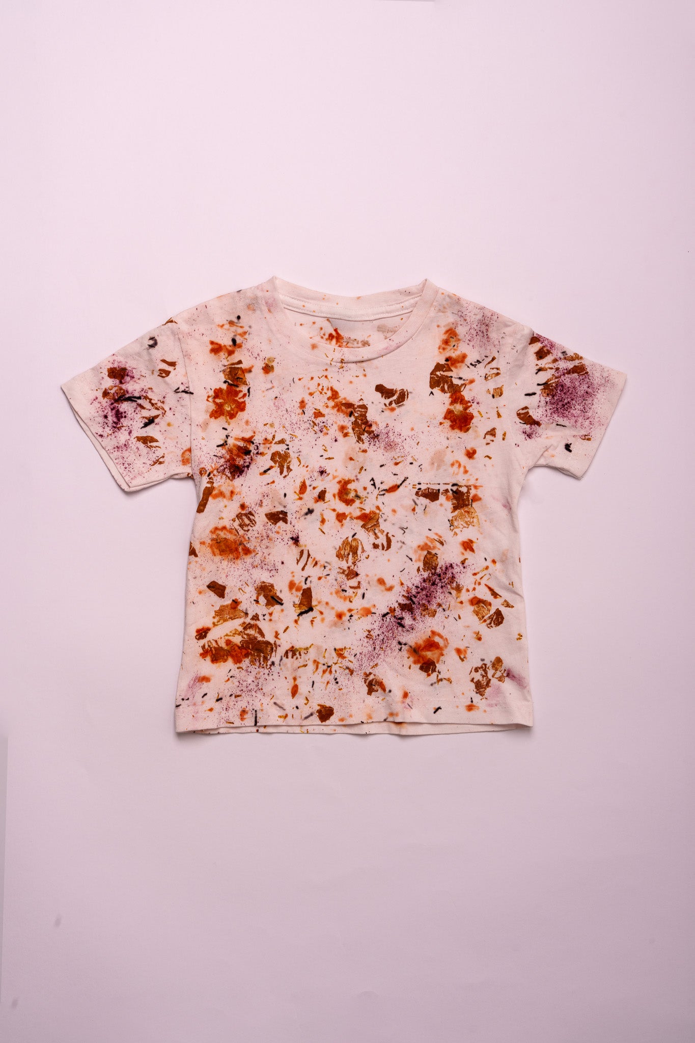 Maglietta Ecoprint – Cipolla – Bianco – Baby 7-8