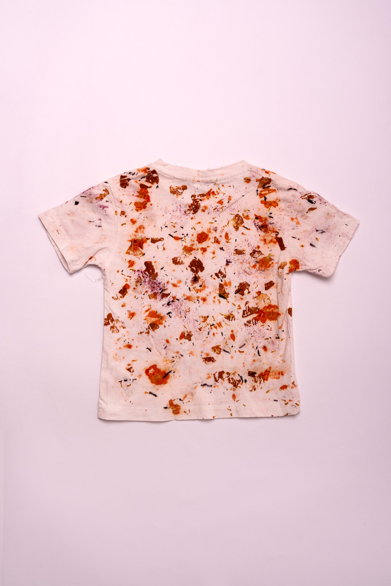 Maglietta Ecoprint – Cipolla – Bianco – Baby 7-8