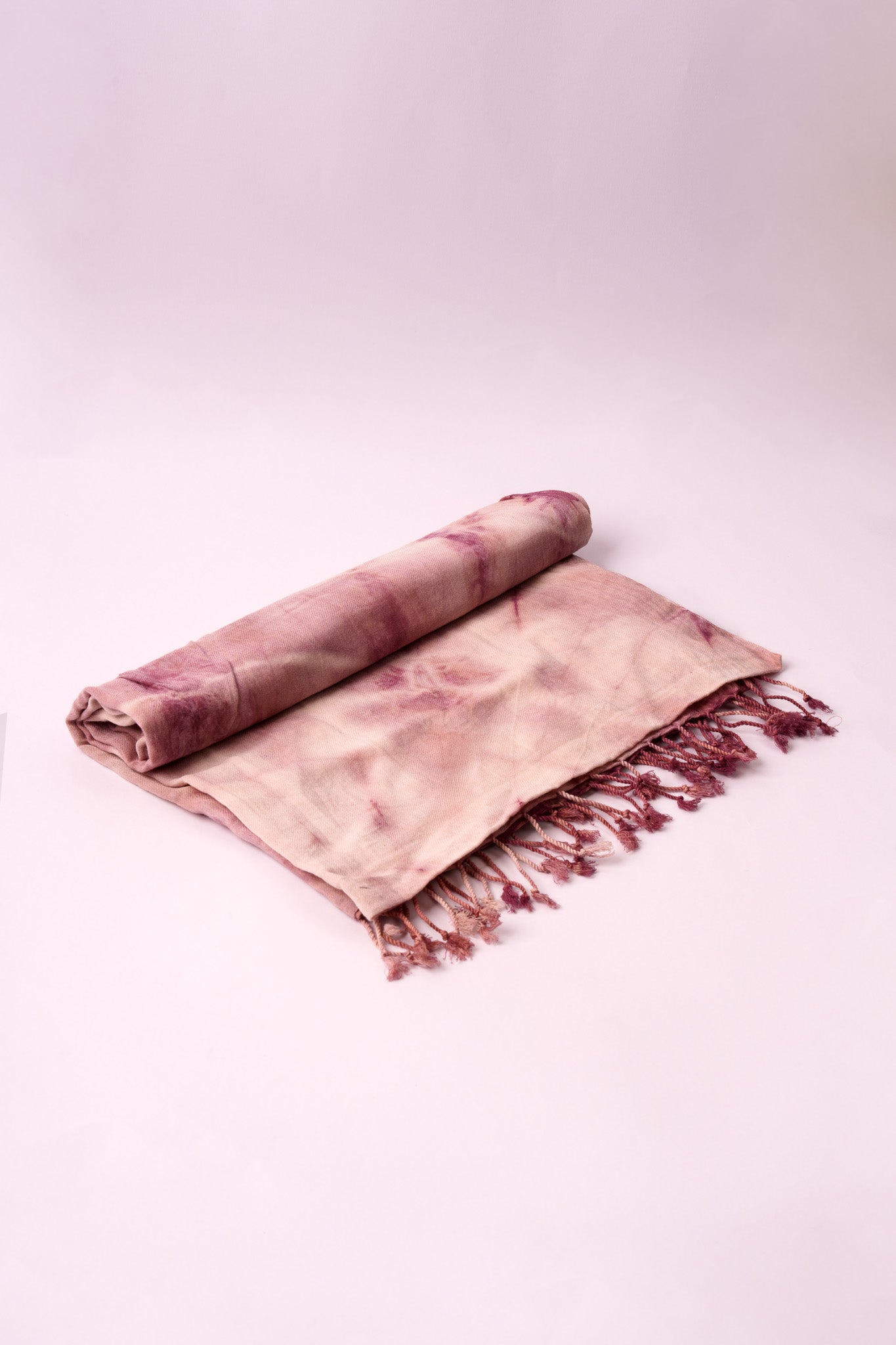 Sciarpa Shibori – Viola/Bianco #2