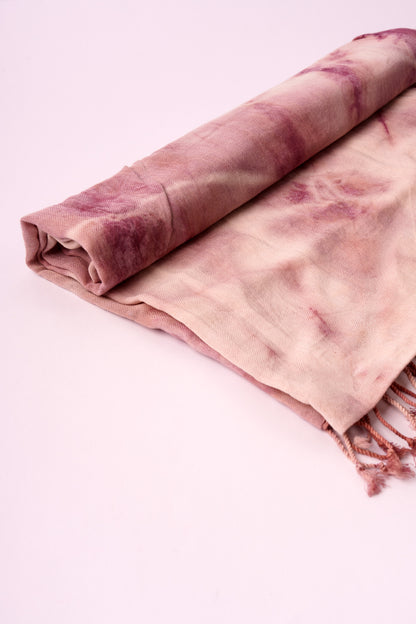 Sciarpa Shibori – Viola/Bianco #2