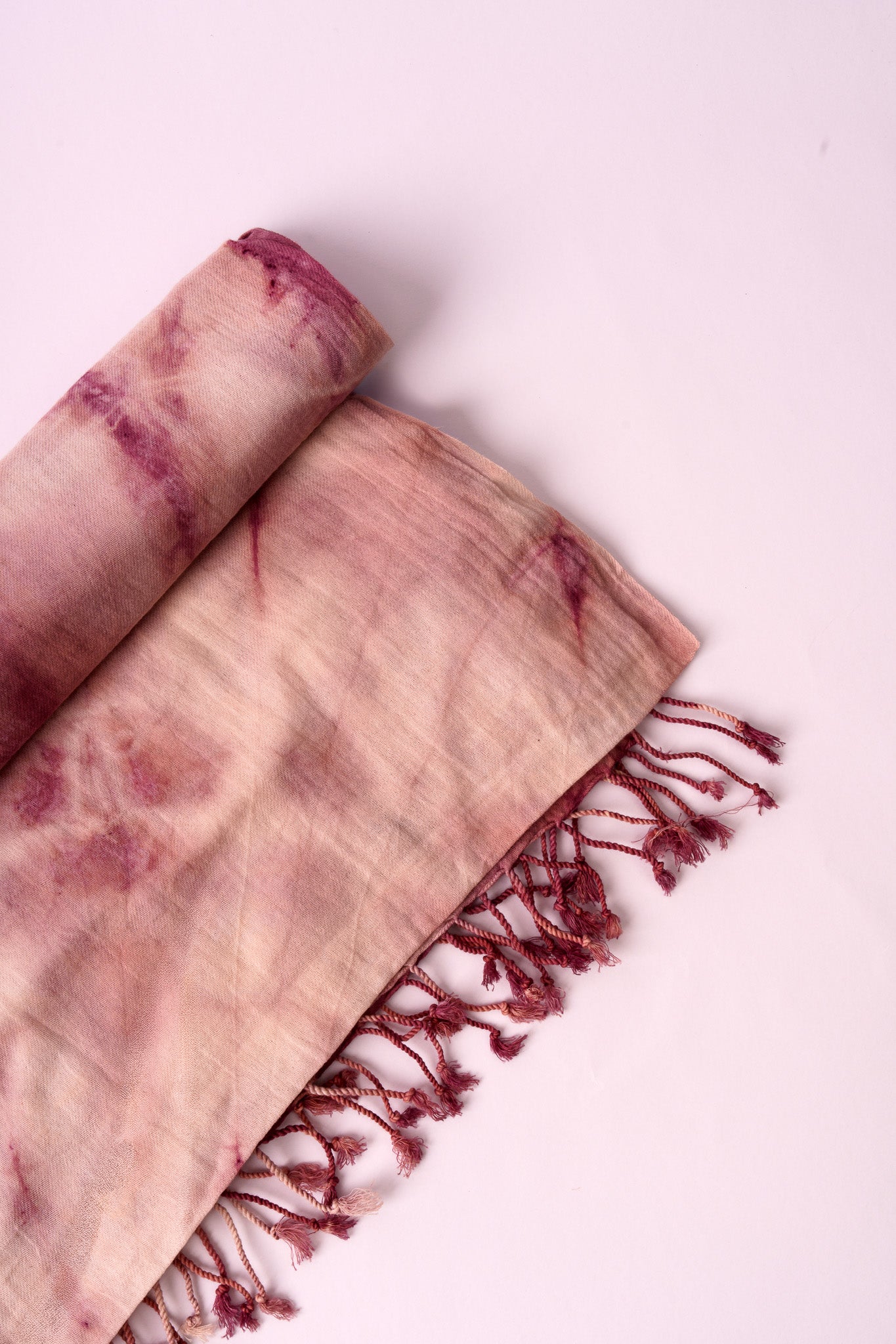 Sciarpa Shibori – Viola/Bianco #2