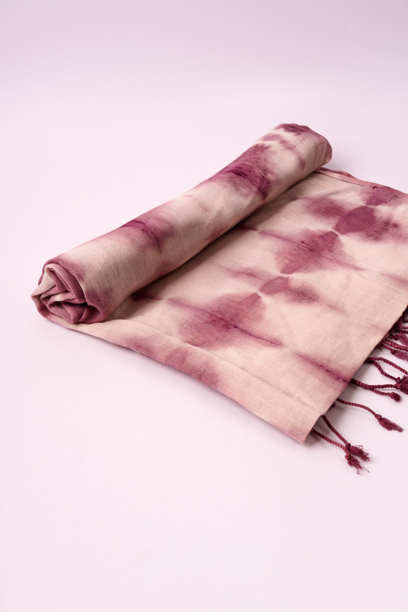 Sciarpa Shibori – Viola/Bianco #3