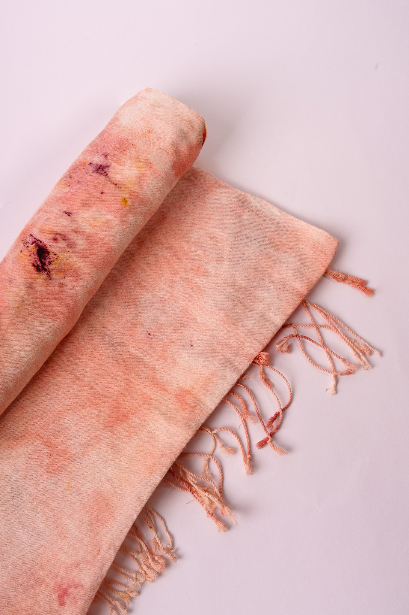Sciarpa Shibori – Salmone