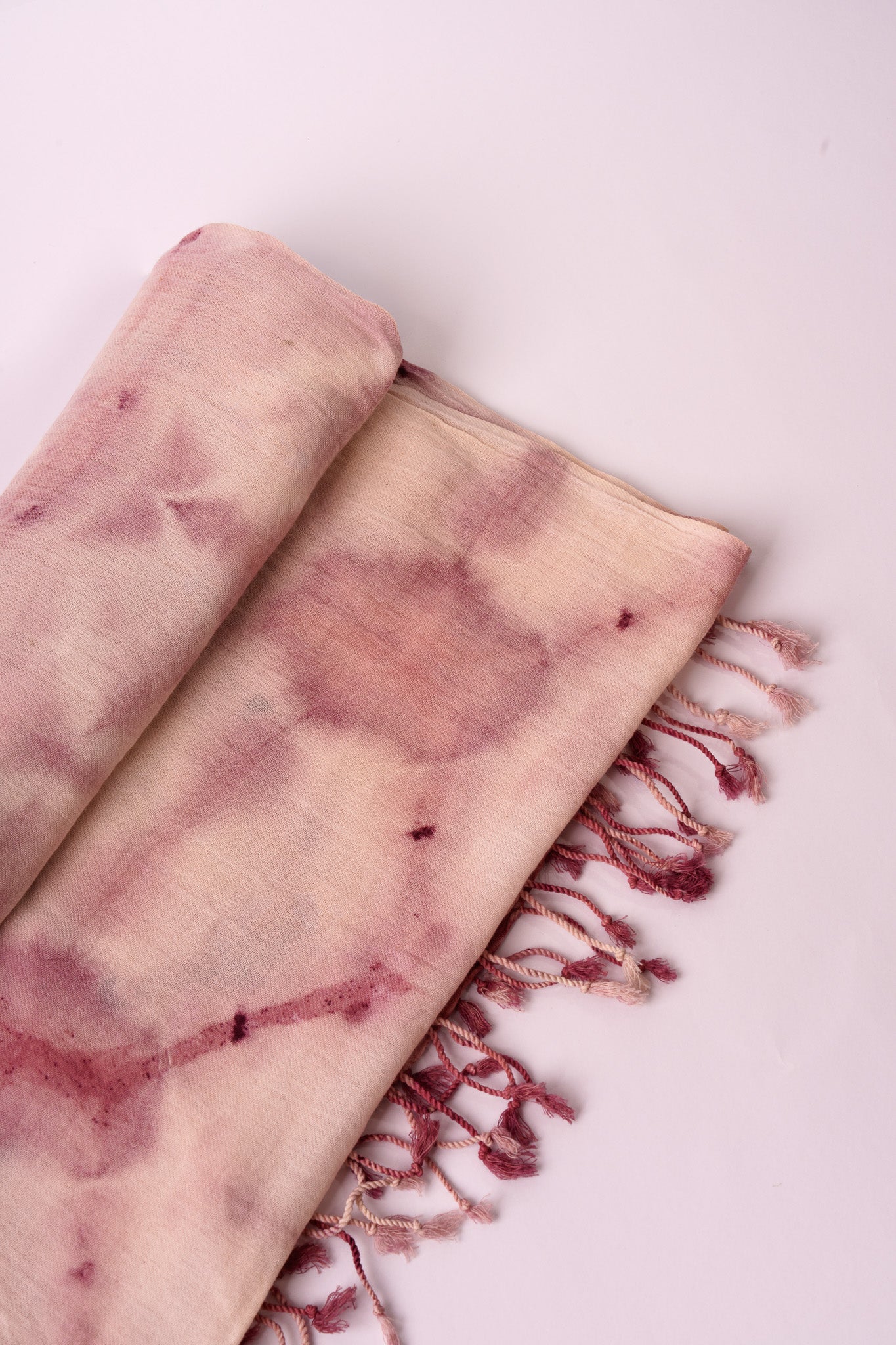 Sciarpa Shibori – Viola/Bianco #1