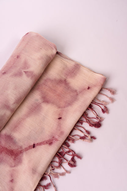 Sciarpa Shibori – Viola/Bianco #1