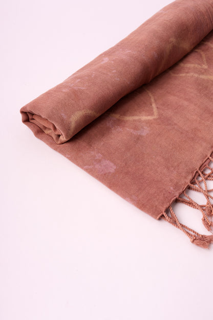 Sciarpa Shibori – Elastici – Marrone