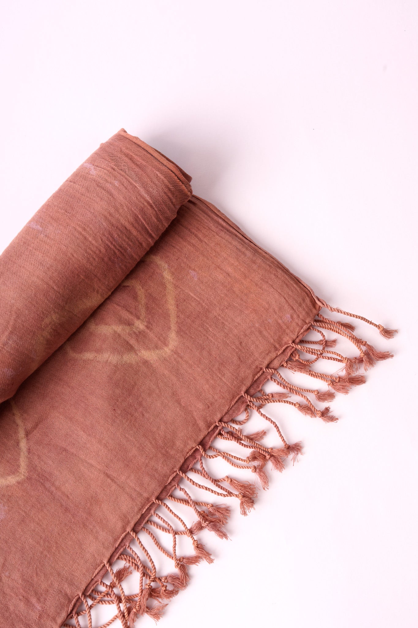 Sciarpa Shibori – Elastici – Marrone