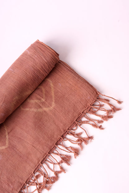 Sciarpa Shibori – Elastici – Marrone
